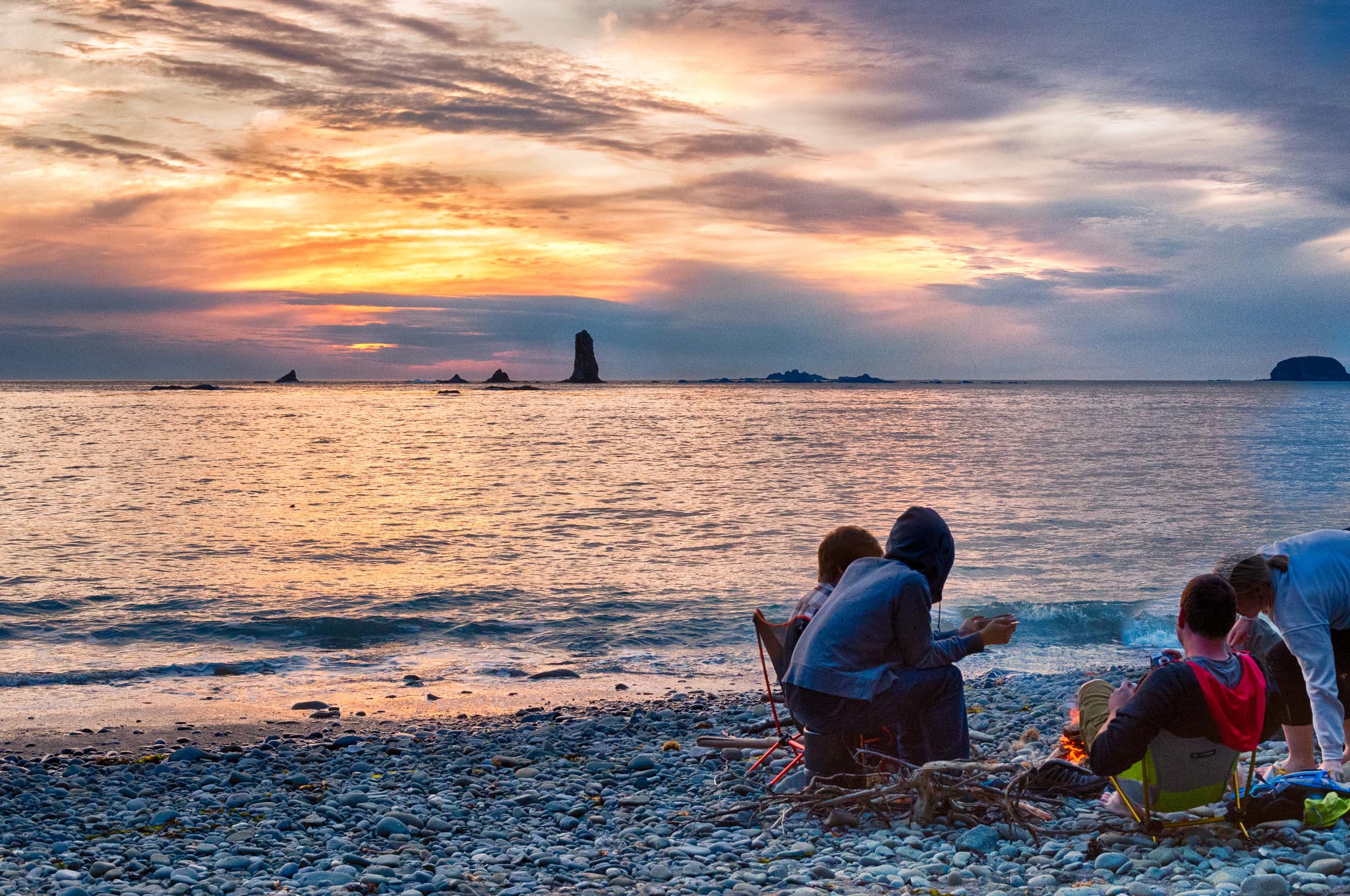 Sunset at Olympic Beaches